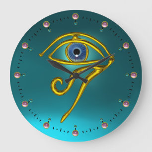 Reloj Redondo Grande TALISMAN AZUL, Verde azulado Turquesa