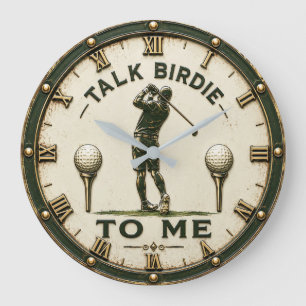 Reloj Redondo Grande Talk Birdie to Me Golf