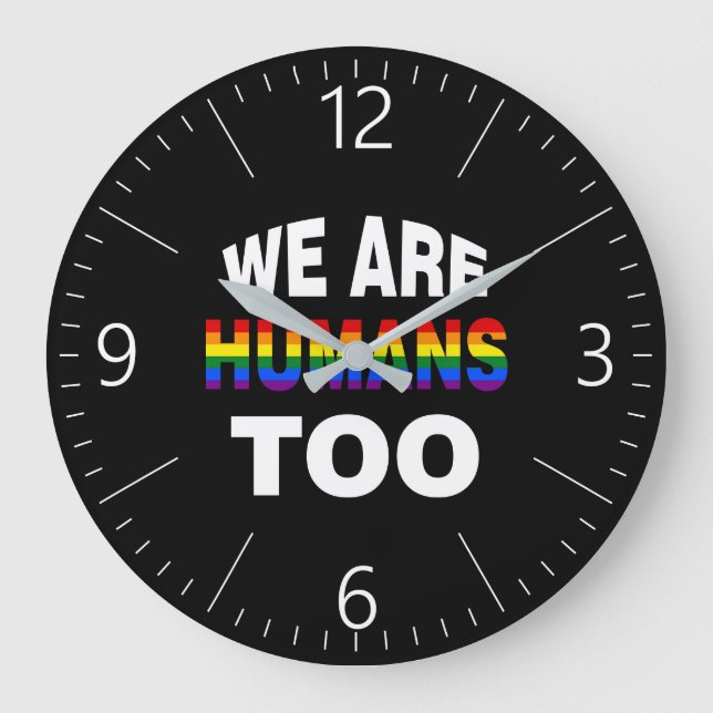 Reloj Redondo Grande También somos humanos (Anverso)