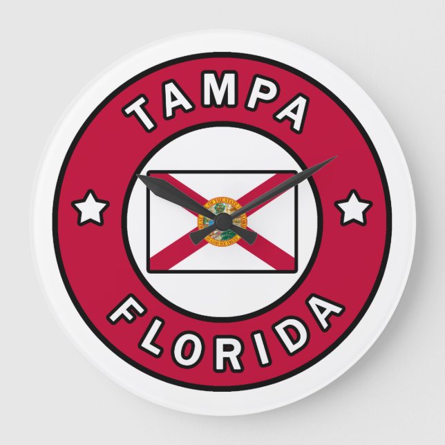 Reloj Redondo Grande Tampa Florida (Anverso)
