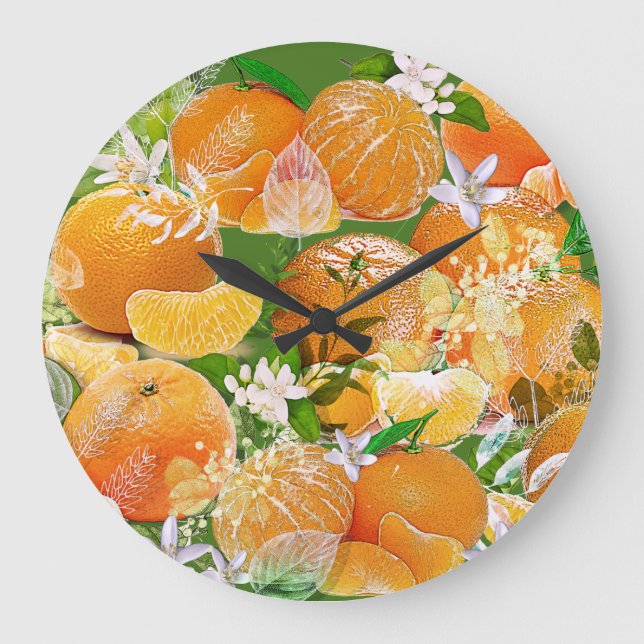 Reloj Redondo Grande Tangerine Dreams (Anverso)