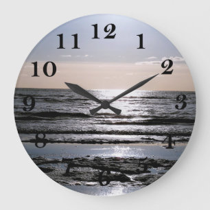 Reloj Redondo Grande Tarde en North Holland Beach