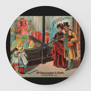 Reloj Redondo Grande tarjeta de comercio William Broadhead & Sons dress