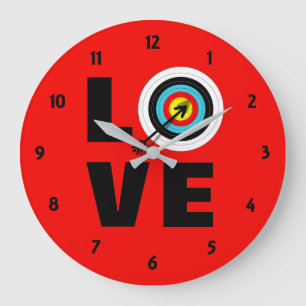 Reloj Redondo Grande Tarjeta Guay de destino para practicar tiro con ar