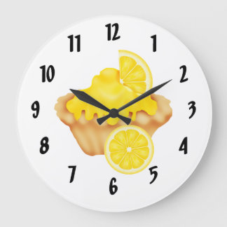 Reloj Redondo Grande Tarta del limón