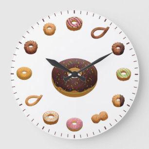 Reloj Redondo Grande Tartas y Donas Temáticos