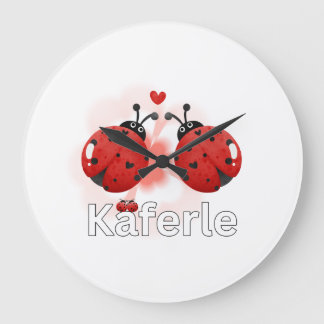 Reloj Redondo Grande Tasse Marienkäfer