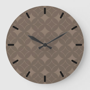 Reloj Redondo Grande Taupe