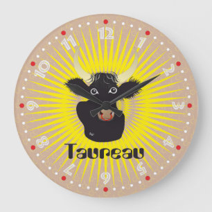Reloj Redondo Grande Taureau 21 avril au 20 mai Horloges