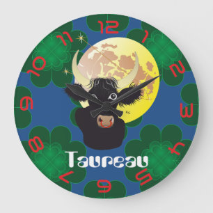 Reloj Redondo Grande Taureau 21 avril au 20 mai Horloges