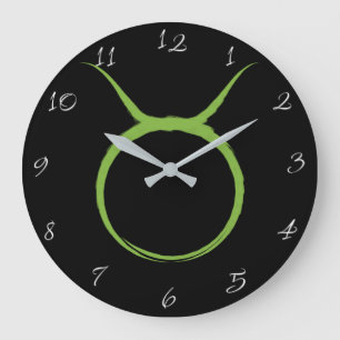 Reloj Redondo Grande TAURO El Toro Astrología Zodiaco Signo Abril Mayo