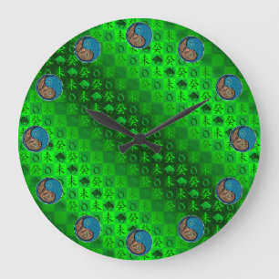 Reloj Redondo Grande Tauro y Cabra de Agua