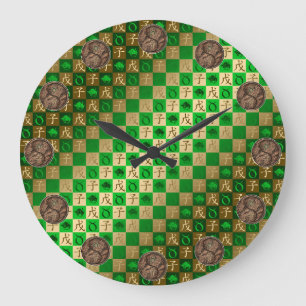 Reloj Redondo Grande Tauro y Rata de Tierra