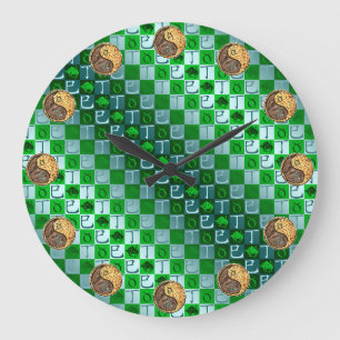 Reloj Redondo Grande Tauro y Serpiente de Fuego