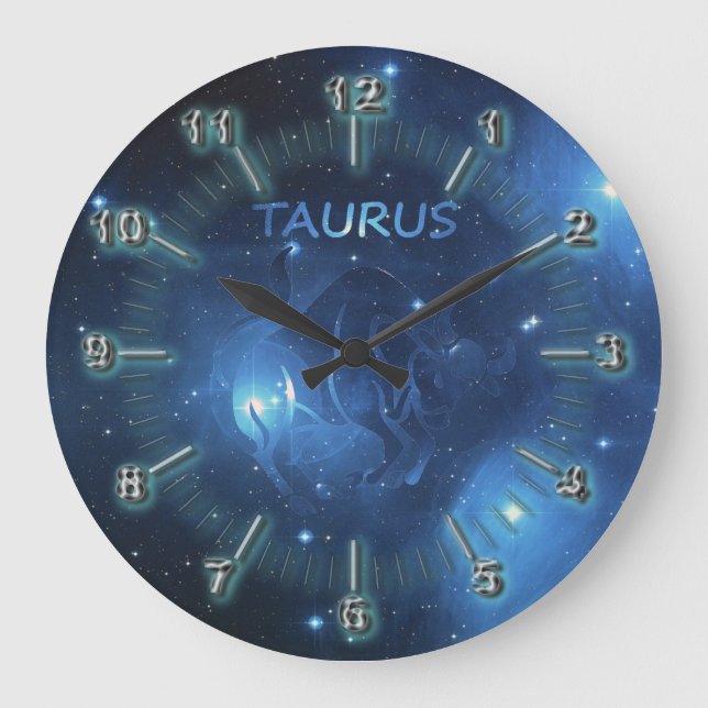 Reloj Redondo Grande Taurus zodiac sign (Anverso)