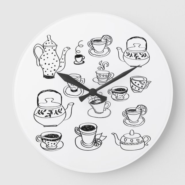 Reloj Redondo Grande Té (Anverso)