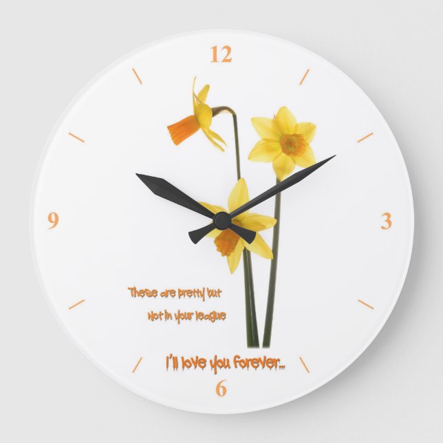 Reloj Redondo Grande Te amo (Anverso)