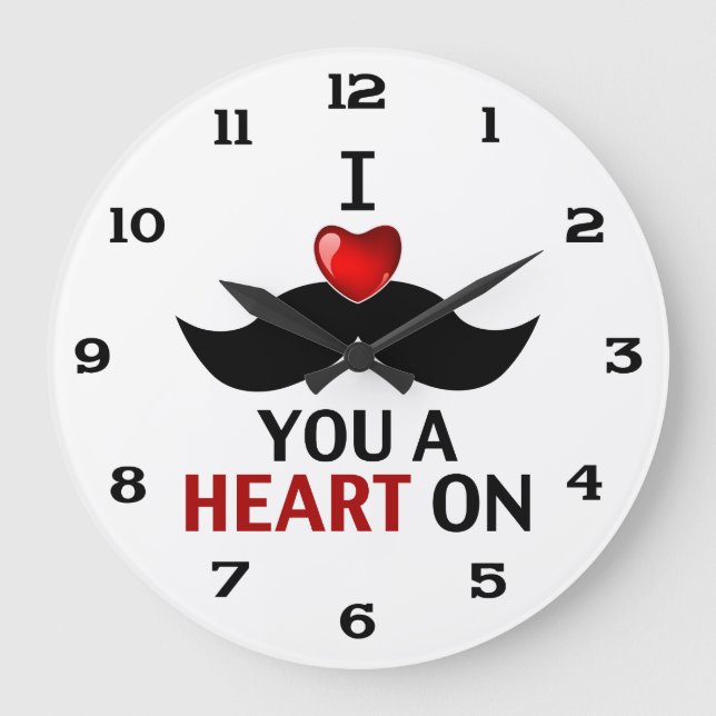 Reloj Redondo Grande Te duele el corazón. (Anverso)