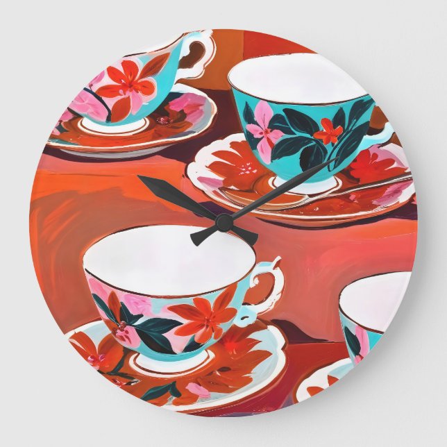 Reloj Redondo Grande Tea Fiesta (Anverso)