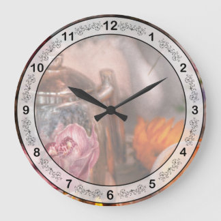 Reloj Redondo Grande Tea Party - Me encantaría tomar un té .jpg