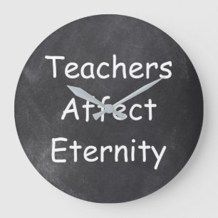 Reloj Redondo Grande Teachers Affect Eternity Chalkboard Gift Idea