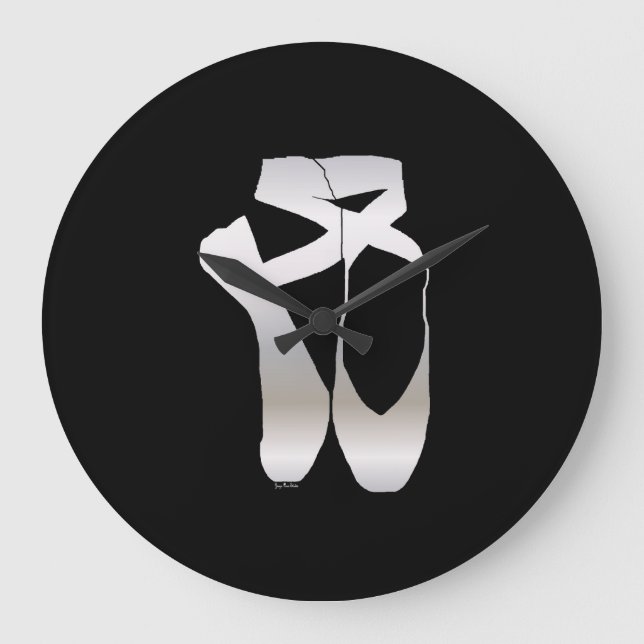 Reloj Redondo Grande Team Pointe Ballet Silhouette (Anverso)