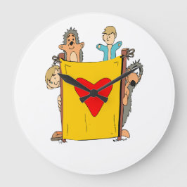 Reloj Redondo Grande teatro de marionetas