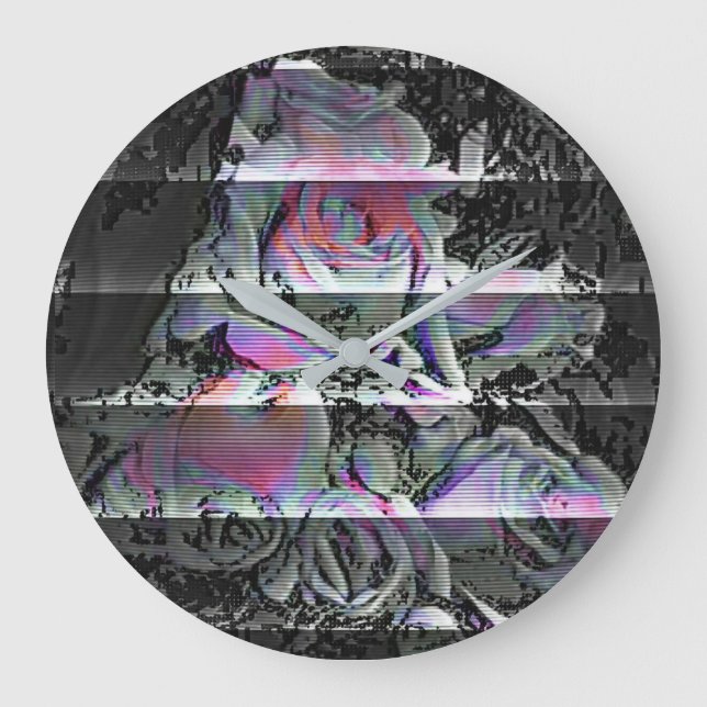 Reloj Redondo Grande Techno Bouquet  (Anverso)