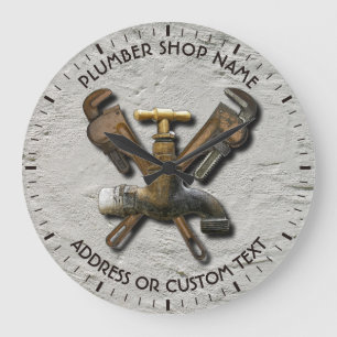 Reloj Redondo Grande Técnico de ingeniería de aguas residuales para d