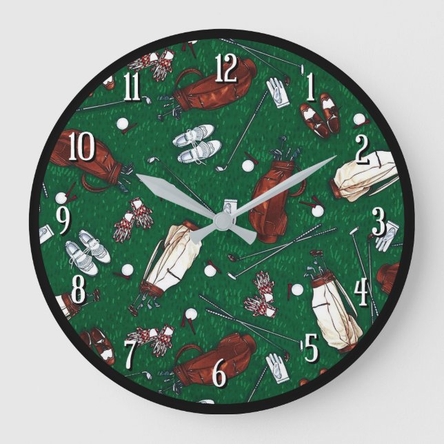 Reloj Redondo Grande Tee Time Golf (Anverso)