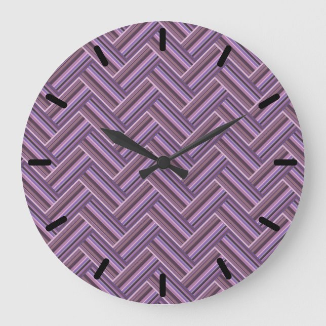 Reloj Redondo Grande Tejidos de doble trama (Anverso)