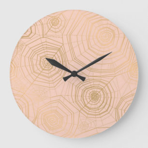 Reloj Redondo Grande telaraña pastel: Patrón de Halloween.