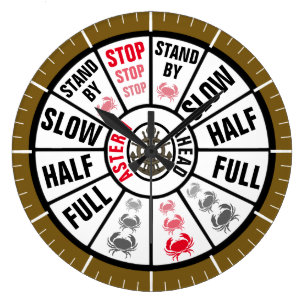 Reloj Redondo Grande Telégrafo náutico de la nave tradicional