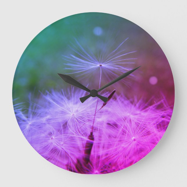 Reloj Redondo Grande Tell the time with a Dandilion Clock (Anverso)