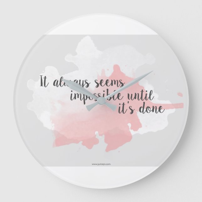 Reloj Redondo Grande Tell Time!!! Wall Clock (Anverso)