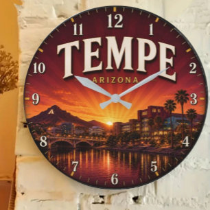 Reloj Redondo Grande Tempe Arizona Desert Sunset City