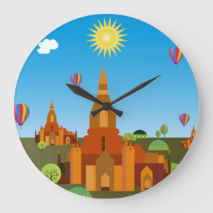 Reloj Redondo Grande Templo de Camboya