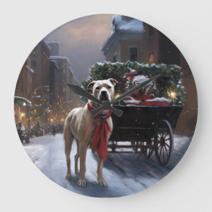 Reloj Redondo Grande Temporada festiva de Navidad del Staffordshire Ame