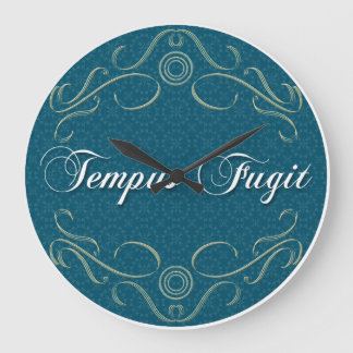 Reloj Redondo Grande Tempus Fugit Round Clock