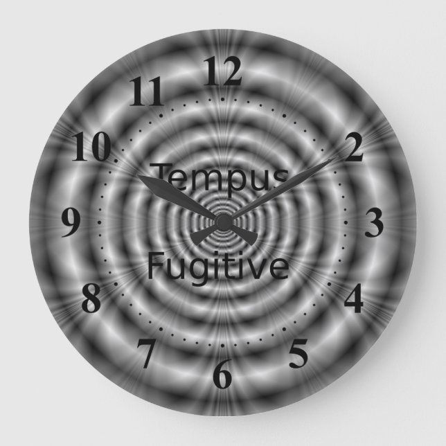 Reloj Redondo Grande Tempus Fugitive Clock (Anverso)