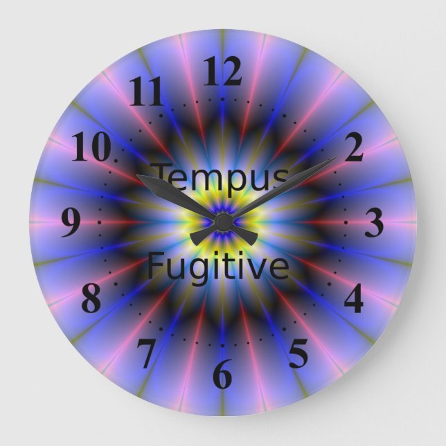 Reloj Redondo Grande Tempus Fugitive Clock (Anverso)