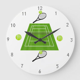 Reloj Redondo Grande Tenis Wallclock