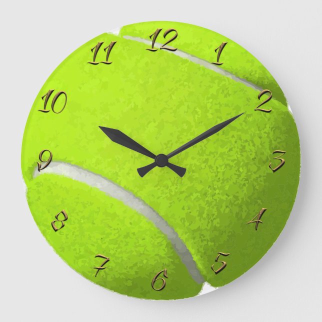Reloj Redondo Grande Tennis ball (Anverso)