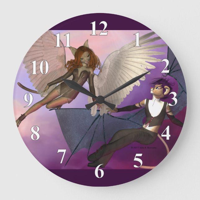 Reloj Redondo Grande Tentado (Anverso)