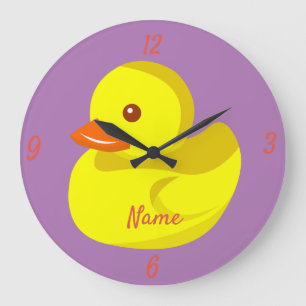 Reloj Redondo Grande Tentador de pato de goma