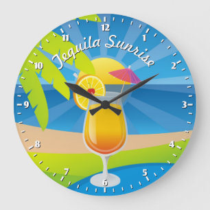 Reloj Redondo Grande Tequila sunrise