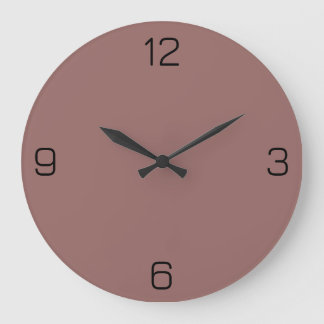 Reloj Redondo Grande Terraza color rojo marrón 976A66 con opción de nom