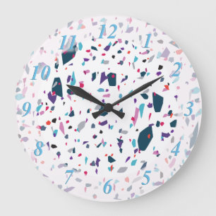 Reloj Redondo Grande Terrazzo Boom