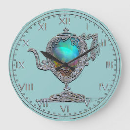 Reloj Redondo Grande Tetera de Victoria