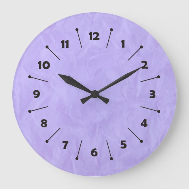 Reloj Redondo Grande TEXTURA DE DOCUMENTO DE ANTECEDENTES - violeta (Anverso)